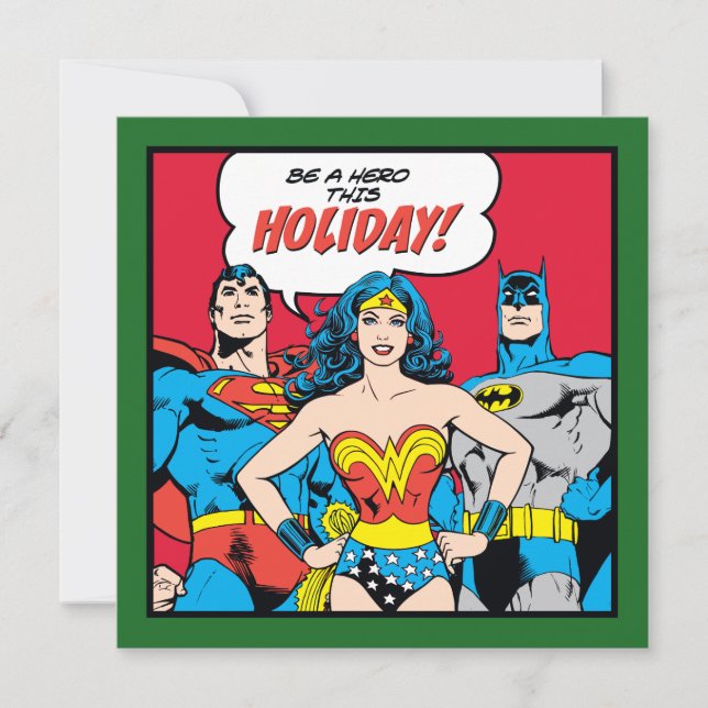 Be A Hero This Holiday From The Justice League (Front)
