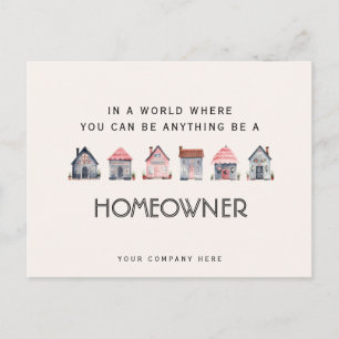 Be a Homeowner Real Estate Marketing   Postcard