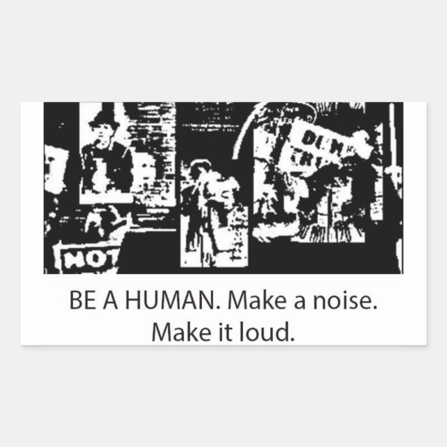 Be A Human sticker (Front)