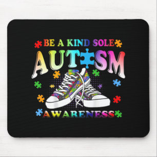 Be A Kind Sole Autism Awareness Puzzle Shoes Be Ki Mouse Mat