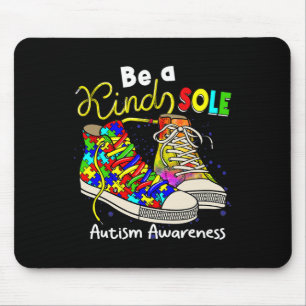 Be A Kind Sole Autism Awareness Puzzle Shoes Be Ki Mouse Mat