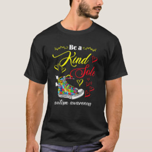 Be A Kind Sole Autism Awareness Puzzle Shoes Boys T-Shirt