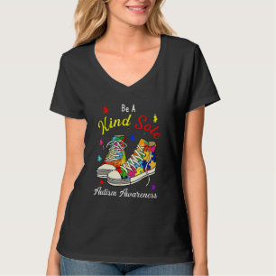 Be A Kind Sole Autism Awareness Puzzle Shoes T-Shirt