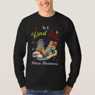 Be A Kind Sole Autism Awareness Puzzle Shoes T-Shirt