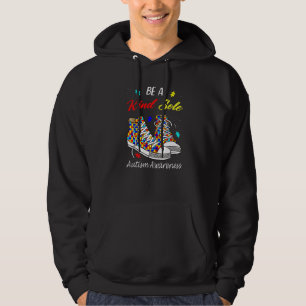 Be A Kind Sole Autism Awareness Rainbow Trendy Puz Hoodie