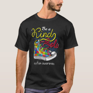 Be A Kind Sole Autism Awareness Rainbow Trendy Puz T-Shirt