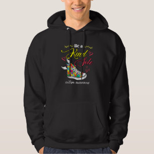 Be A Kind Sole Autism Awareness Shoes Puzzle Piece Hoodie