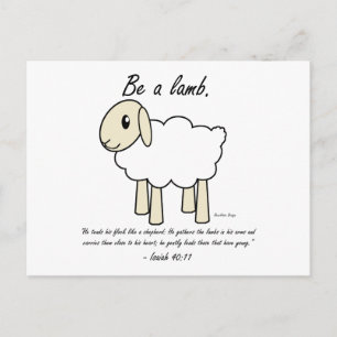 "Be a Lamb" Postcard