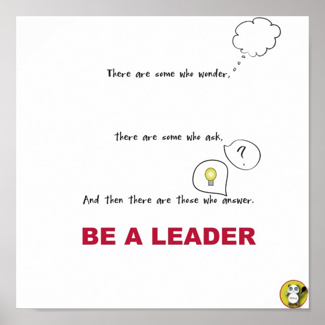Be A LEADER Poster (Front)