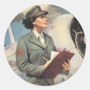 Be a Marine - Free a Marine to Fight Classic Round Sticker