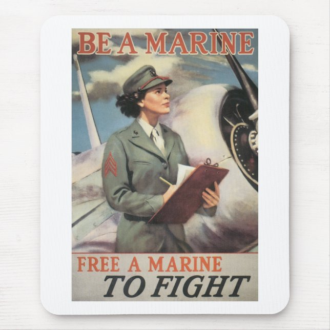 Be a Marine - Free a Marine to Fight Mouse Mat (Front)