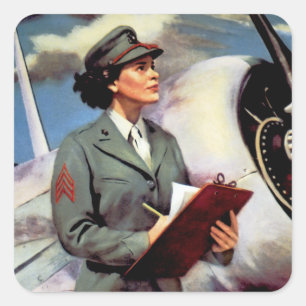 Be a Marine - Free a Marine to Fight Square Sticker