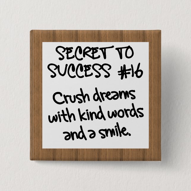 Be a Mentor 15 Cm Square Badge (Front)