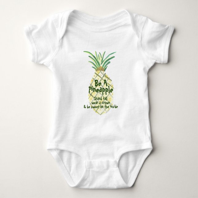 Be A Pineapple Baby Bodysuit (Front)