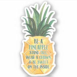 Be a Pineapple Kiss-Cut Stickers