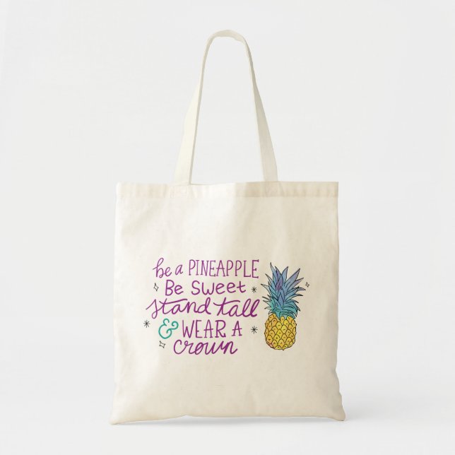 Be a Pineapple Tote Bag (Front)