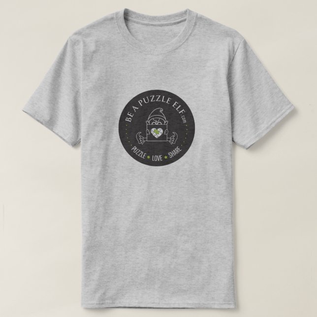 Be A Puzzle Elf - Basic T-Shirt (Design Front)