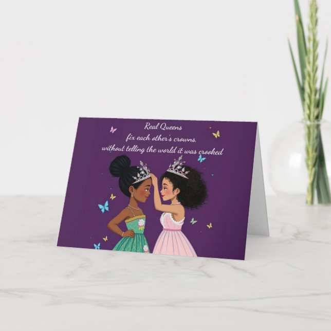 Be A Queen Affirmation Card (Front)