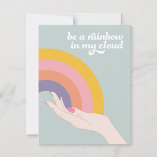 Be a Rainbow in my Cloud Holiday Card