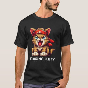 Be a Roaring Kitty The Stop Orange Bandanna Meme F T-Shirt