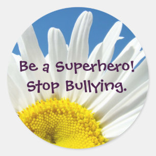 Be a Superhero! Stop Bullying. stickers Daisies
