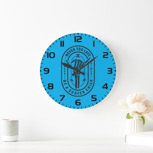 Be A Surfer Chick Large Clock