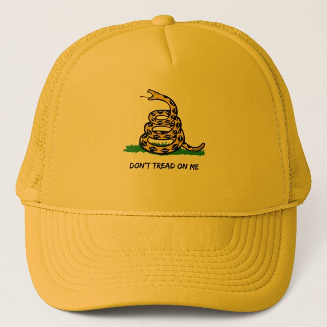 Be a true libertarian Don't tread on me  Trucker Hat (Front)