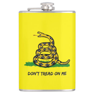 Be a true libertarian Don't walk on me Hip Flask