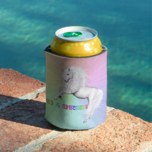 Be A Unicorn Can Cooler