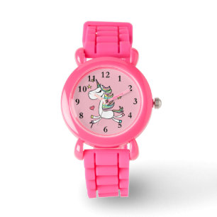 Be A Unicorn Pink Glitter Watch
