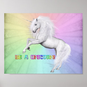Be A Unicorn Poster