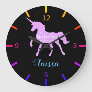 Be a Unicorn Square Wall Clock