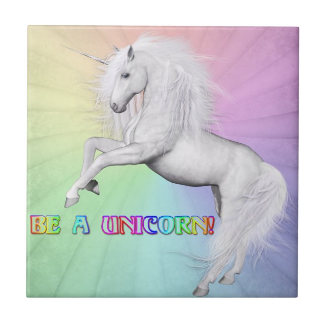 Be A Unicorn Tile (Front)