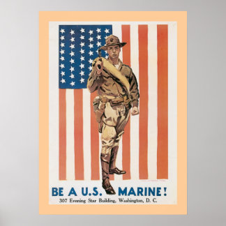 Be A US Marine! Poster