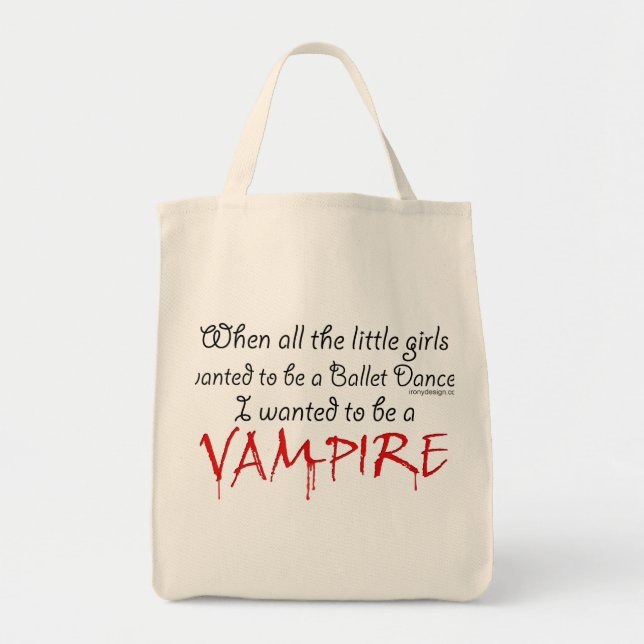 Be a Vampire Tote Bag (Front)