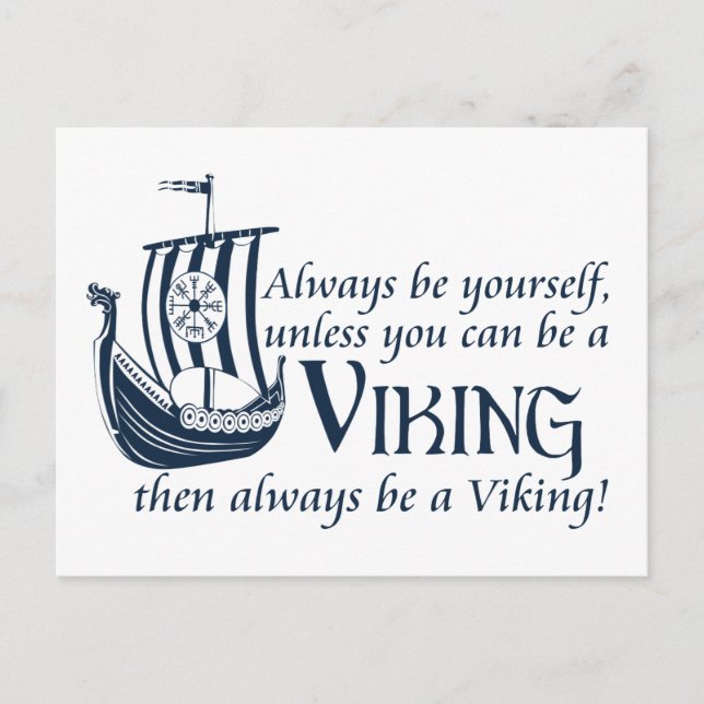 Be A Viking! Postcard (Front)