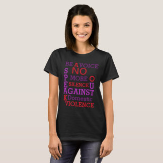 BE A VOICE - DOMESTIC VIOLENCE AWARENESS T-SHIRT