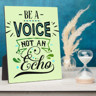 Be A Voice Inspirational Word Art Table  Plaque