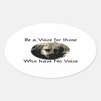 Be a Voice Oval Sticker