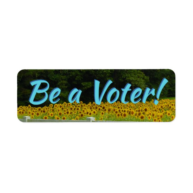 Be A Voter - Sunflowers (Front)