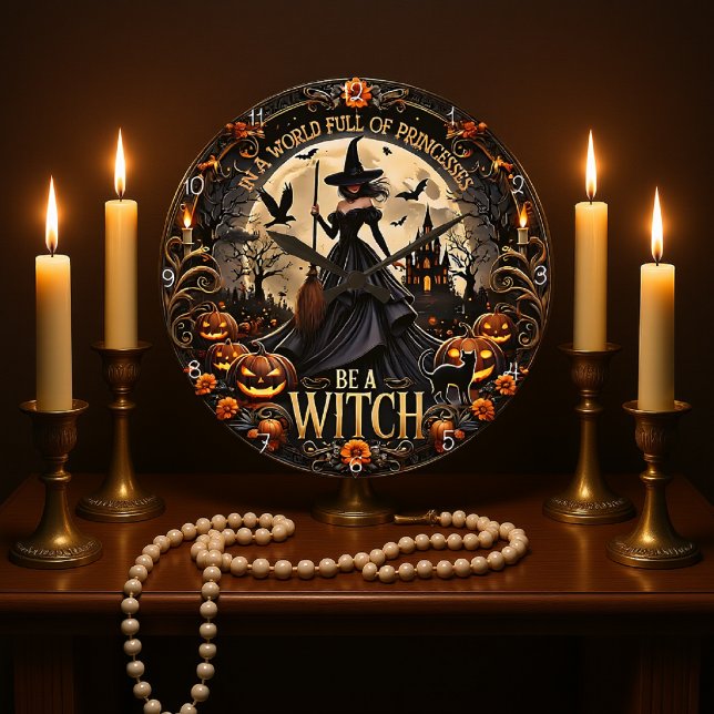 BE A WITCH LARGE CLOCK (Creator Uploaded)