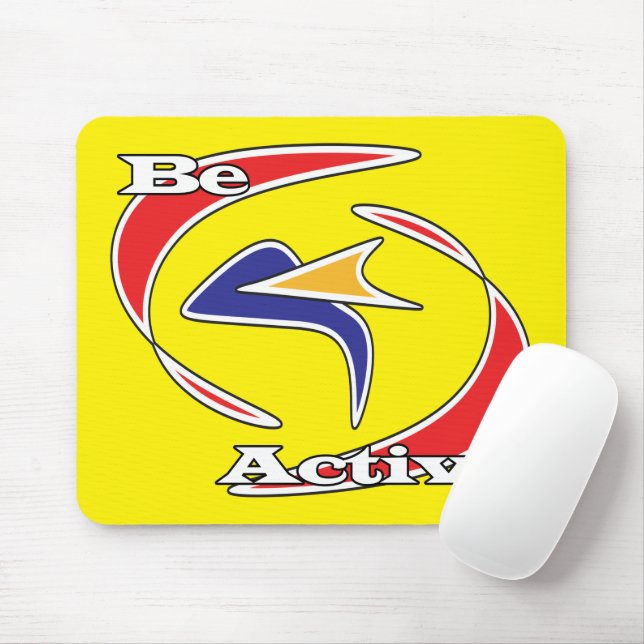 Be Active  Mouse Mat (With Mouse)