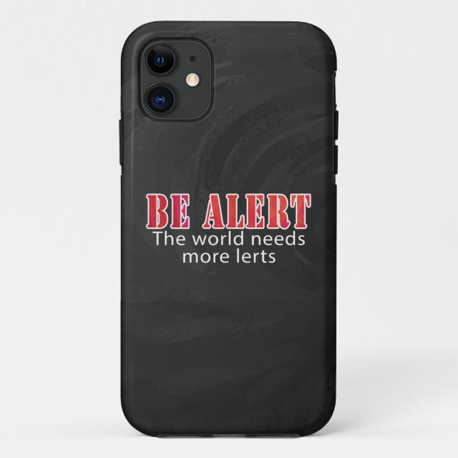 Be Alert Case-Mate iPhone Case (Back)