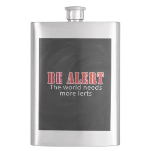 Be Alert Hip Flask