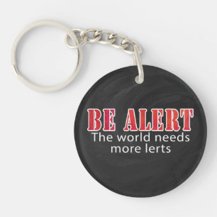 Be Alert Key Ring