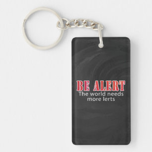Be Alert Key Ring
