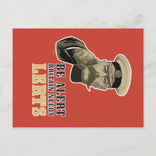 Be Alert Postcard