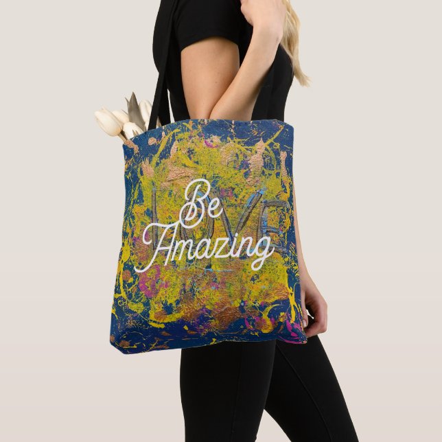 Be Amazing LOVE Tote Bag (Close Up)