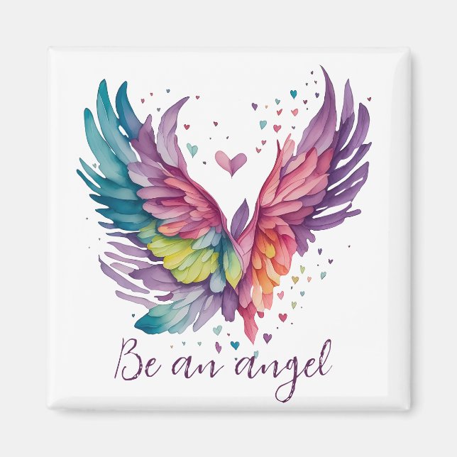 Be an angel  magnet (Front)