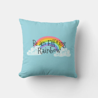 Be an Effing Rainbow Cushion